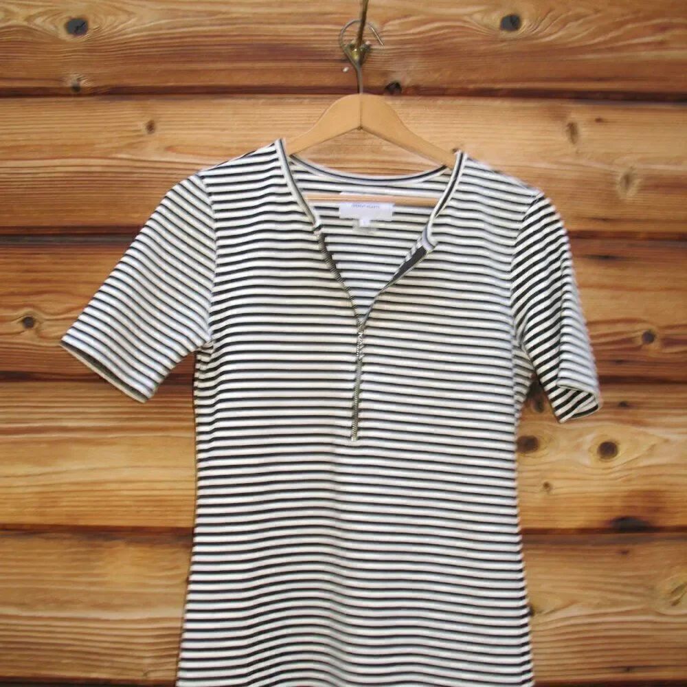 Current Elliot Stretch Striped Mini Dress - Picture 5 of 9